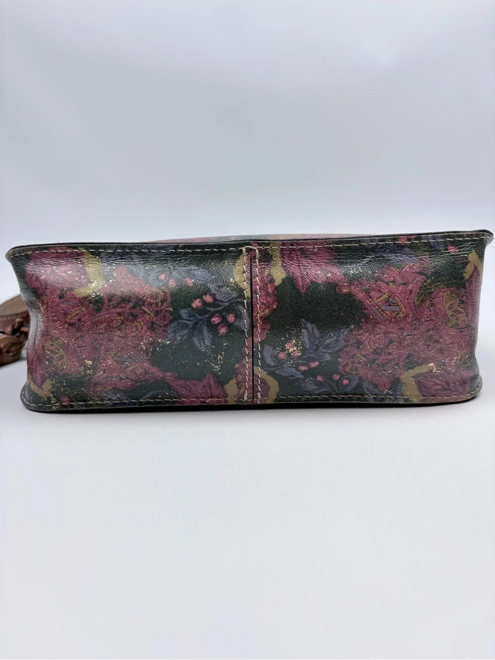 Patricia Nash Floral Leather Crossbody Shoulder Bag Purse
